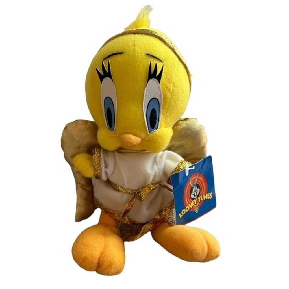 VINTAGE ANGEL TWEETY BIRD 1998 Looney Toons Time Warner Collectible 10" with Tag